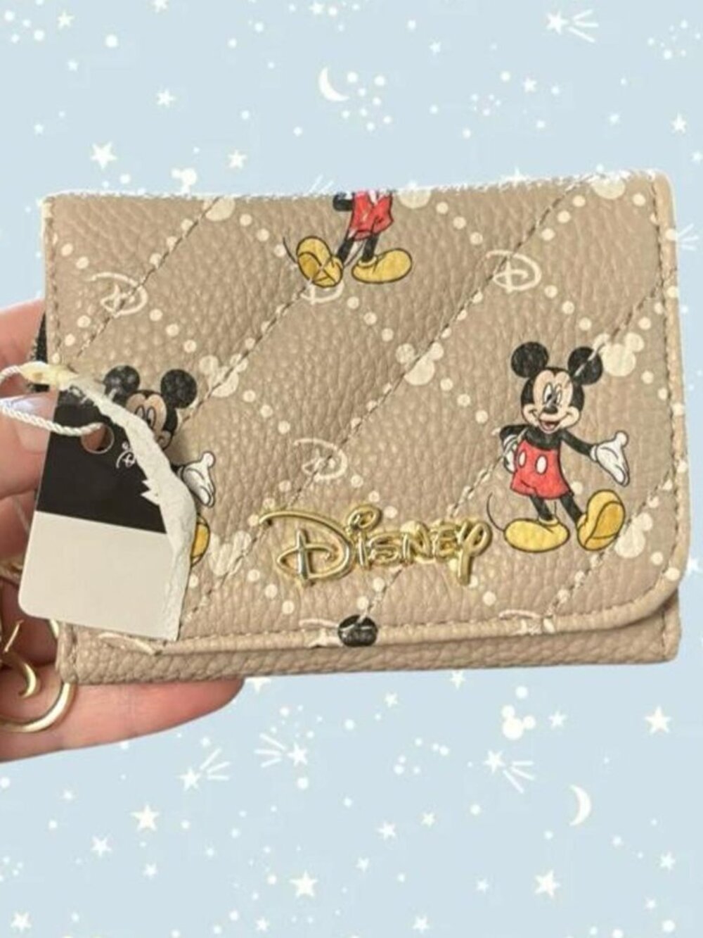 Disney Primark designer inspired tan Mickey Mouse wallet